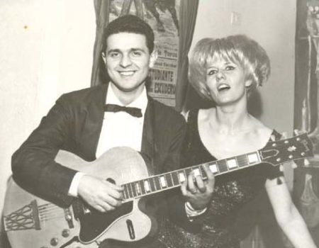 Jacqueline e Totò Savio nel locale "Lloyd Club" di Napoli